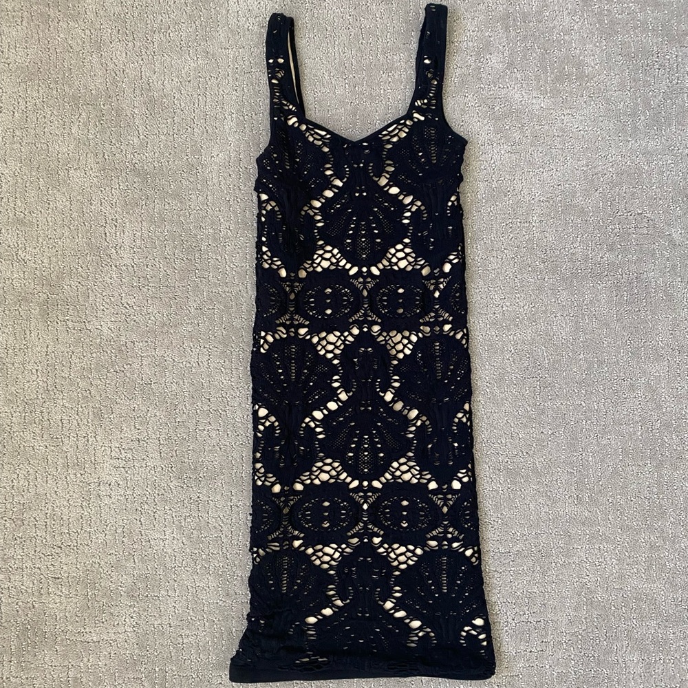 Free People Intimately Free Black Lace Bodycon dress XS/S